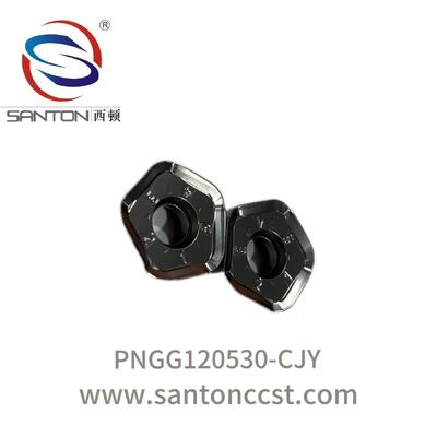 주문 스테인리스강 가공용 90.5 HRA 경도 및 P30 등급의 고이송 밀링 인서트 online manufacture