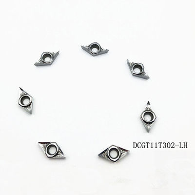 주문 붉은 강도 DCGT11T304 알루미늄 92 HRA용 텅프렌 탄화물 삽입 online manufacture