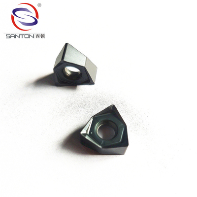주문 P25 황삭 고이송 밀링 인서트 강절삭강 CVD 코팅 online manufacture